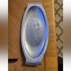 Vintage Continental Silver Co  Wild Rose 1071  Hammered Tray platter